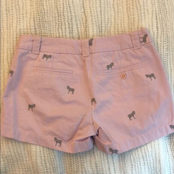 💙 RARE! J.Crew Zebra Critter Chino Shorts Size 2 - Picture 2 of 4